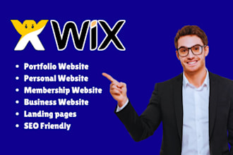 build wix portfolio website membership website wix personal website landing page