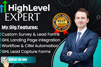 do gohighlevel survey lead capture forms ghl landing page integration website
