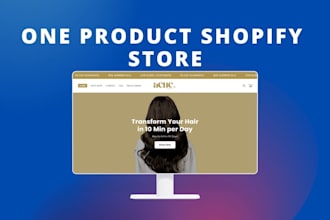 set up winning one product shopify dropshipping store