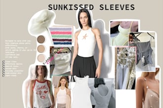 fashion mood board, trend board, accessories board, colour board