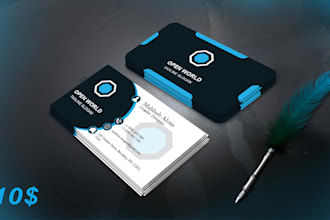 design modern business cards with qr code in 24 hours