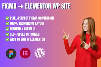 convert figma to elementor wordpress website