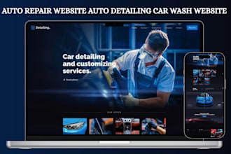 build auto repair website car detailing website auto workshop car wash website