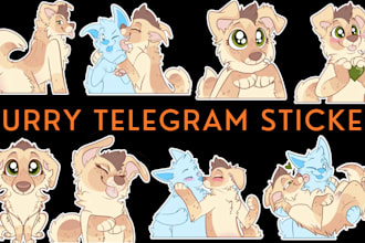 draw furry telegram stickers nsfw furry stickers discord animated stickers