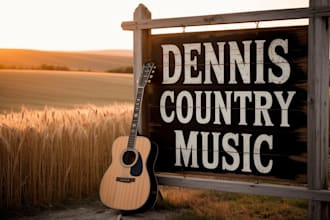 be your professional male singer and song writer for country pop folk and emd