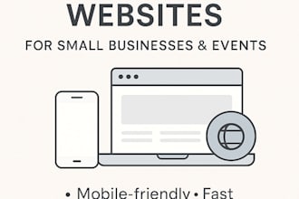 design a clean and simple one page website