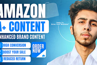design a plus content for amazon or ebc enhanced brand content
