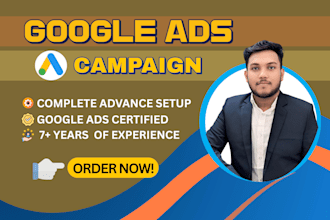 setup and manage google ads adwords PPC campaign ads manager
