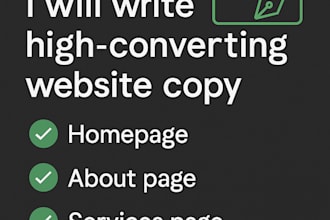 write high converting website copy