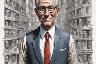 make a political cartoon character design