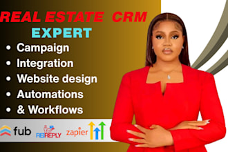 set up real estate crm zapier integration rei reply  follow up boss gohighlevel