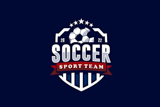design unique football, soccer club, sports logo