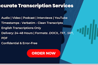 accurately transcribe your audio and video to text fast