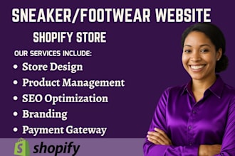 design sneaker shopify footwear website dropship store reselling website