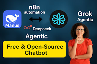 build manus open ai n8n automation, like manus deepseek, ai chatbot agentic bots