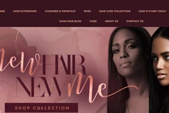 design wix salon website, do wix SEO for salon website, wix hair salon website