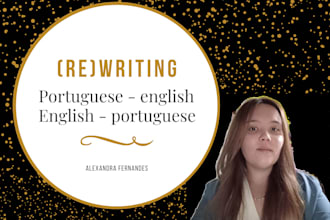 professional edit writing in english and portuguese