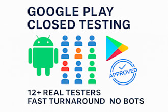 provide 12 US based real tester for android app closed testing