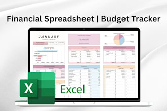 create financial spreadsheet planner budget planner income and expense tracker