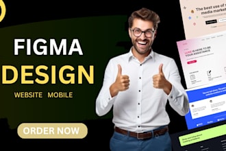 design clean and responsive website in figma figma design, figma website UI UX