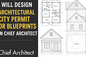 design architectural city permit or blueprints in chief architect