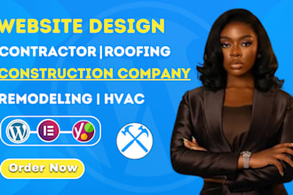 design construction, contractor, remodeling, hvac, and roofing wordpress website