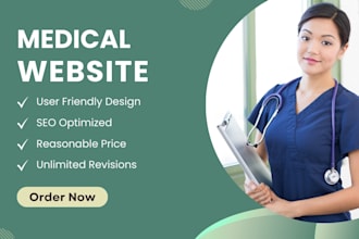build, design, redesign medical, healthcare, doctor, hospital wordpress website