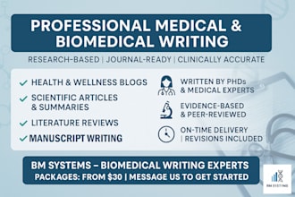 do research on biomedical and life sciences