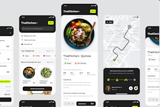 do logo design for your food delivery app UI UX design