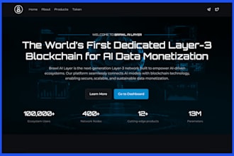 design a professional crypto token website with presale and roadmap expert