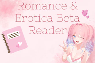 beta read your romance or erotica
