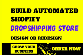 create shopify dropshipping clothing store fashion website or any general store