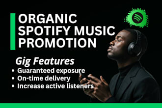 do organic spotify music promotion, spotify album marketing, spotify music promo