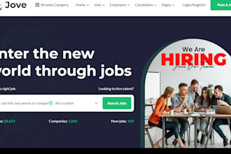 staffing  recruitment website, job board, job agency website