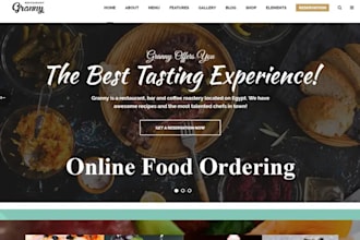 design meal prep shopify store restaurant store catering food delivery website