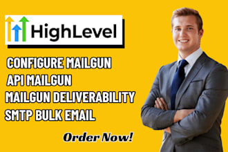 configure ghl mailgun, ghl api mailgun, deliverability mailgun, smtp bulk email