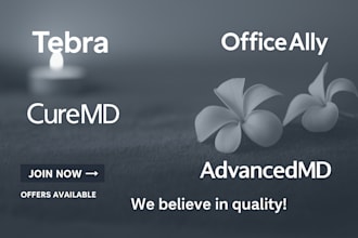 do medical billing  using curemd, advancemd, office ally and tebra