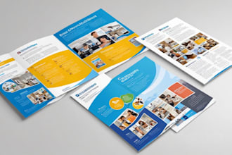 design trifold brochures, flyers, brochures and commercial catalogs