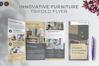 design trifold brochures, flyers, brochures and commercial catalogs