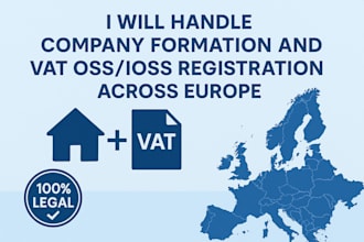 handle company formation and vat oss,ioss registration across europe