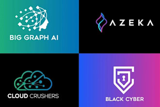 do crypto, cyber security, software, tech and technology logo design for you