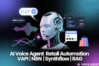 ai agent ai voice agent n8n ai agent vapi ai calling agent synthflow rag retail