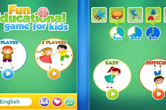 develop educational and learning games for kids