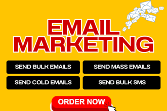 send bulk emails, mass emails, cold emails, mailchimp email marketing, bulk SMS
