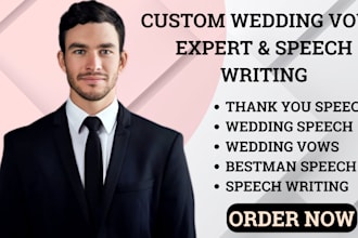 craft a unique wedding speech vows best man speech