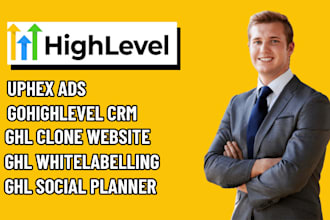 ghl uphex ads, ghl crm, ghl clonewebsite, ghl whitelabelling, ghl social planner