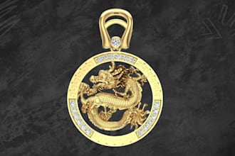high detailed 3d badge, emblem, jewelry, bas relief cnc engraving 3d printing