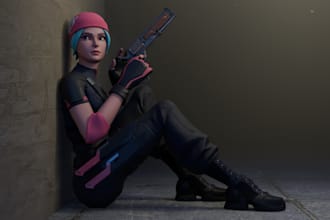 create 3d fortnite wallpaper