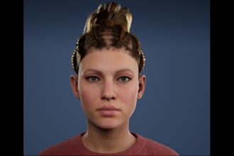 sculpt and model 3d character, 3d game character in unreal engine, unity, zbrush