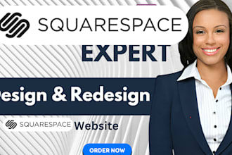 design, redesign or update squarespace websites
